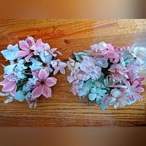 Set of 2 NWT PartyLite Vintage 3 Inch Floral Candle Rings